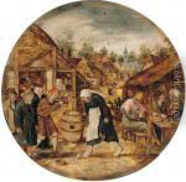 The Egg Dance Oil Painting - Pieter The Elder Brueghel
