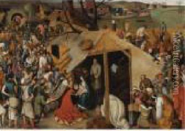 The Adoration Of The Magi Oil Painting - Pieter The Younger Brueghel