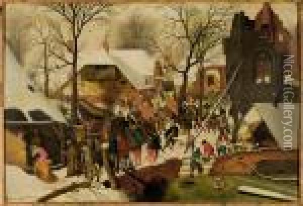 L'adoration Des Mages Oil Painting - Pieter The Younger Brueghel