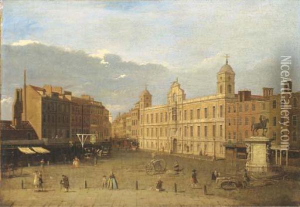 Northumberland House Oil Painting - (Giovanni Antonio Canal) Canaletto