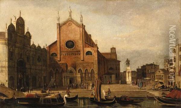 Views Of Venice Oil Painting - (Giovanni Antonio Canal) Canaletto