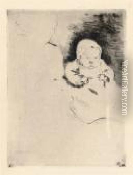 Bill In Coat And Cap Oil Painting - Mary Cassatt
