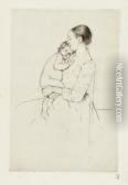 Quietude (b. 139) Oil Painting - Mary Cassatt