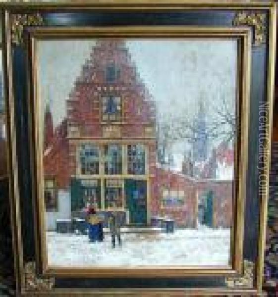Winter Oil Painting - Hendrick, Henri Cassiers
