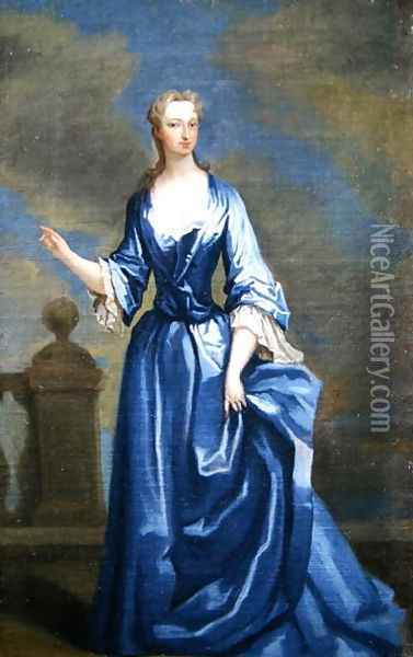 Portrait of Elizabeth Churchill 1688-1714 Countess of Bridgewater Oil Painting - Charles Jervas