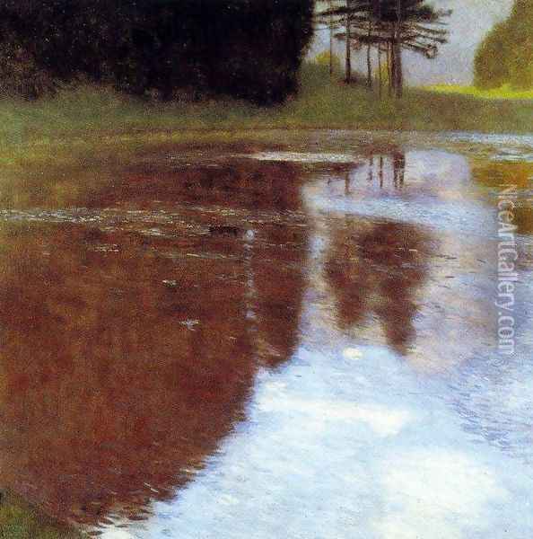 Still Pond Oil Painting - Gustav Klimt