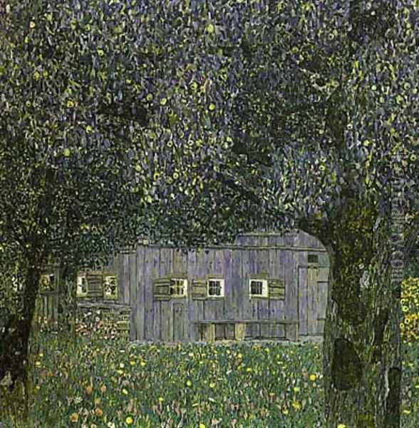 Farmhouse In Upper Austria Oil Painting - Gustav Klimt