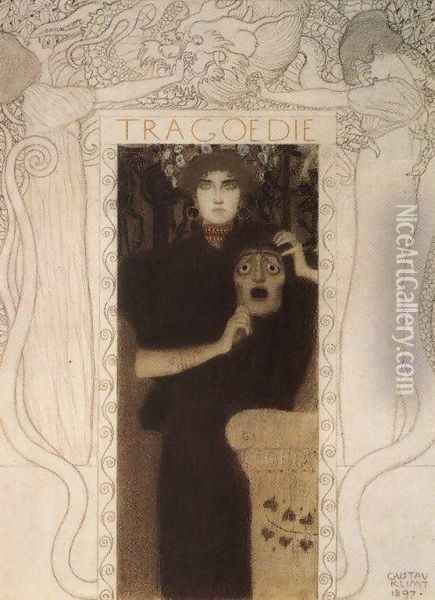 Tragedy Oil Painting - Gustav Klimt