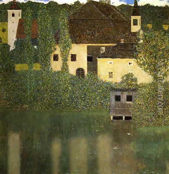 Water Castle Oil Painting - Gustav Klimt
