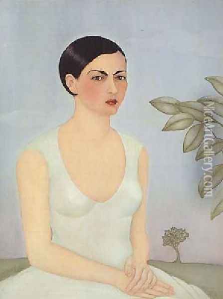 Portrait Of Christina My Sister Oil Painting - Frida Kahlo
