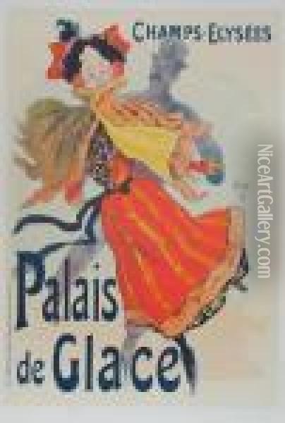 Palais De Glace, Champs-elysses Oil Painting - Jules Cheret