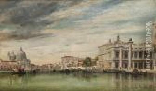 Venice, Looking Into The Grand Canal Oil Painting - Edward William Cooke