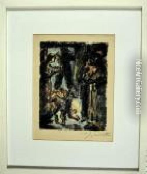 Blatt Aus Der Serie Wilhelm Tell Oil Painting - Lovis (Franz Heinrich Louis) Corinth