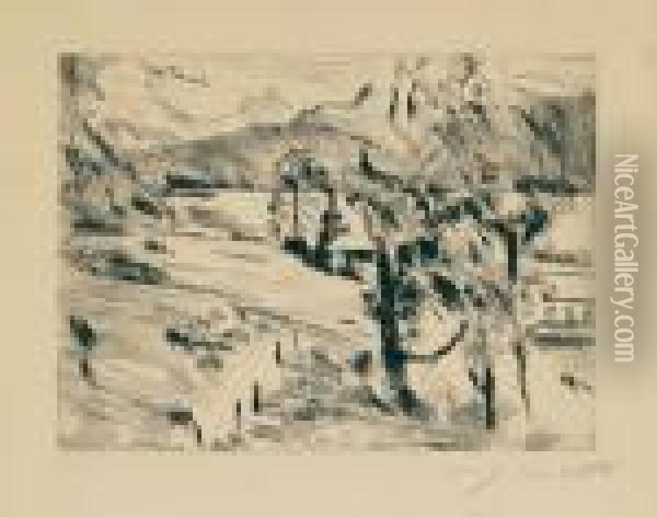 Walchensee-landschaft. Oil Painting - Lovis (Franz Heinrich Louis) Corinth