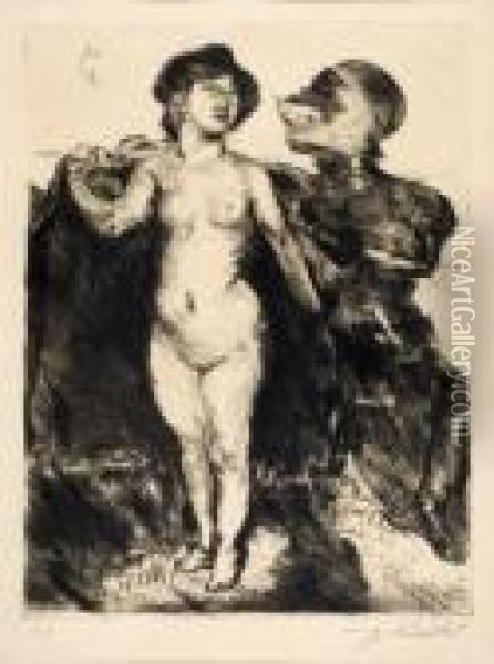 Perseus Und Andromeda Oil Painting - Lovis (Franz Heinrich Louis) Corinth