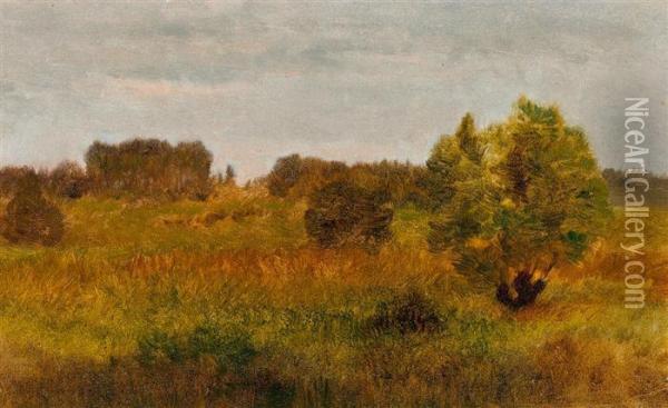 Franzosische Landschaft. Oil Painting - Jean-Baptiste-Camille Corot