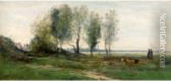 La Baie De Somme Oil Painting - Jean-Baptiste-Camille Corot