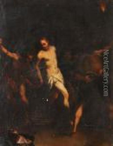 Flagellation Of Christ Oil Painting - Correggio, (Antonio Allegri)