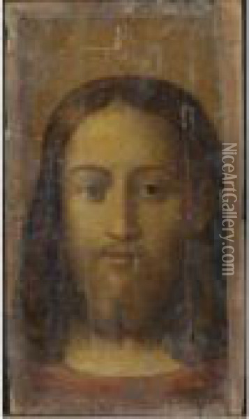 Volto Di Cristo Oil Painting - Correggio, (Antonio Allegri)