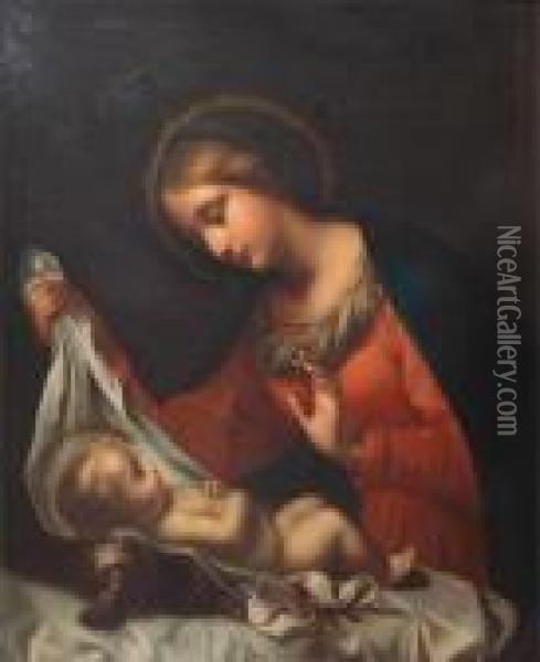 Madonna And Child Oil Painting - Correggio, (Antonio Allegri)