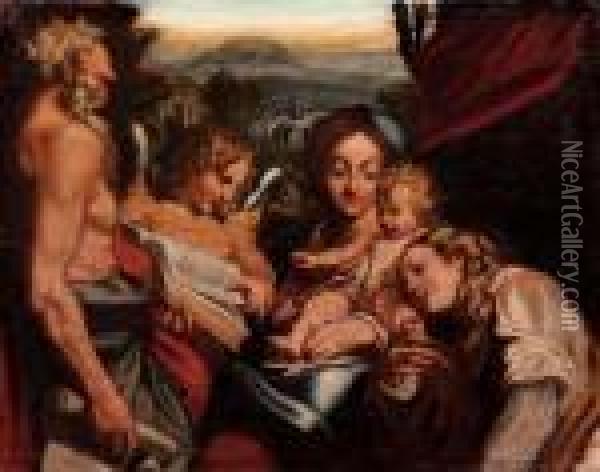 Madonna Di San Girolamo Oil Painting - Correggio, (Antonio Allegri)