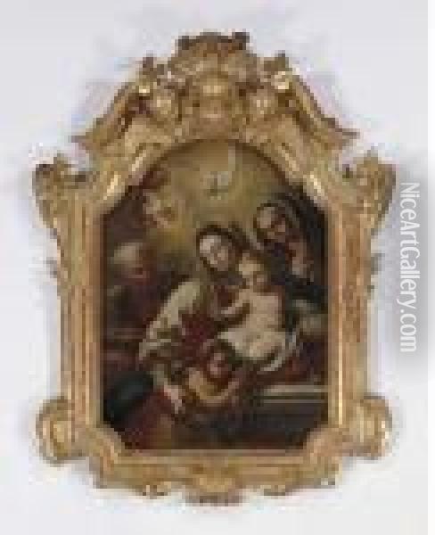 The Virgin Adoring The Christ Child Oil Painting - Correggio, (Antonio Allegri)