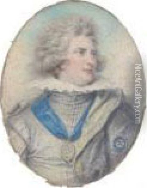 Portrait Du Prince De Galles Oil Painting - Richard Cosway