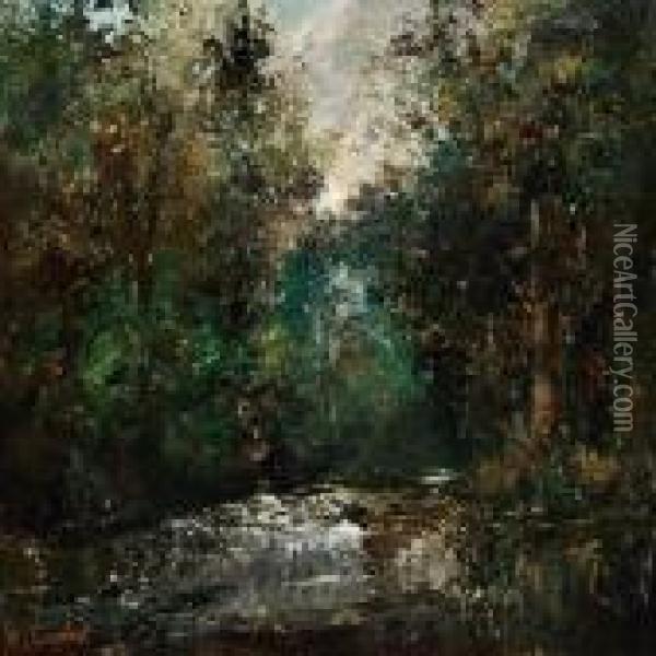 Aforest Scene Oil Painting - Gustave Courbet