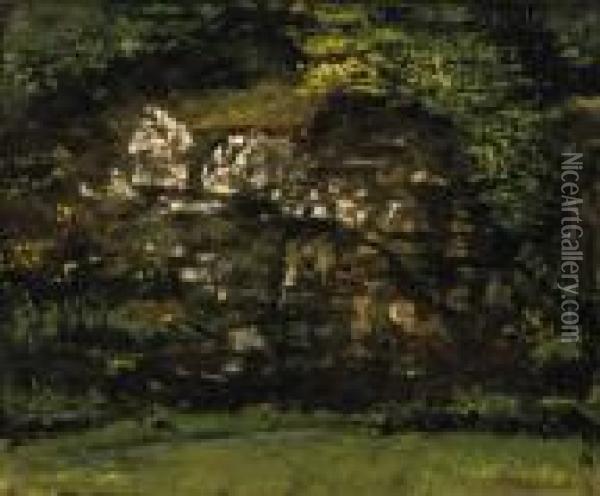 Sous-bois Oil Painting - Gustave Courbet