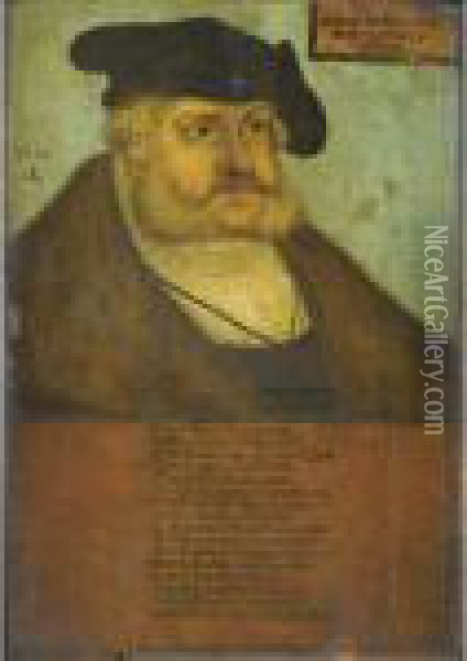 Portrait De L'electeur Frederic Iii De Saxe, Dit Le Sage (1463 -1525) Oil Painting - Lucas The Elder Cranach