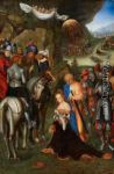 Enthauptung Der Hl.katharina Oil Painting - Lucas The Elder Cranach