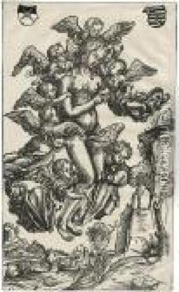 Die Entruckung Der Hl Oil Painting - Lucas The Elder Cranach