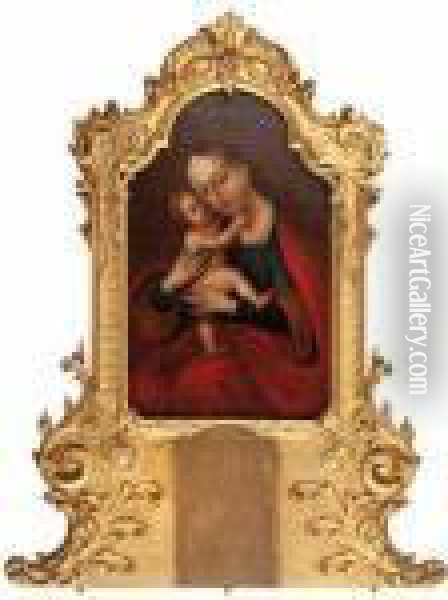 Gnadenbild Maria Hilf Oil Painting - Lucas The Elder Cranach