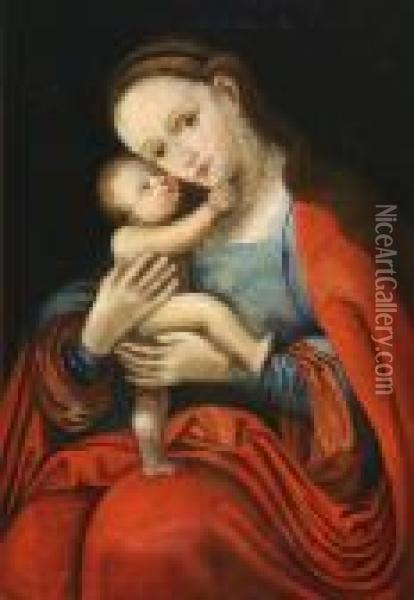 Gnadenbild Mariahilf Oil Painting - Lucas The Elder Cranach