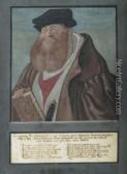 Brustbild Eines Herren. Oil Painting - Lucas The Elder Cranach