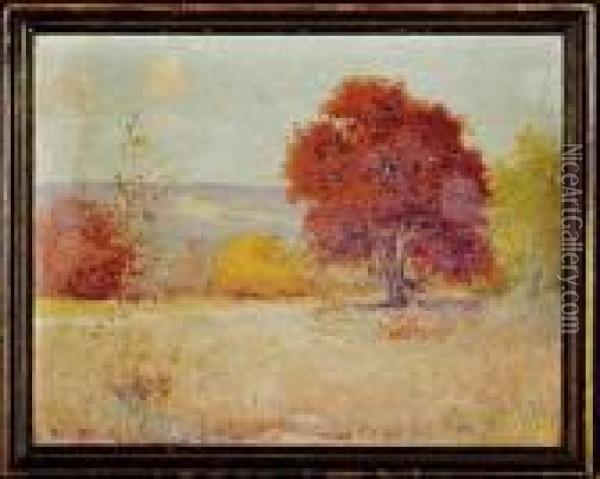 Sublime Autumn Landscape Oil Painting - Bruce Crane