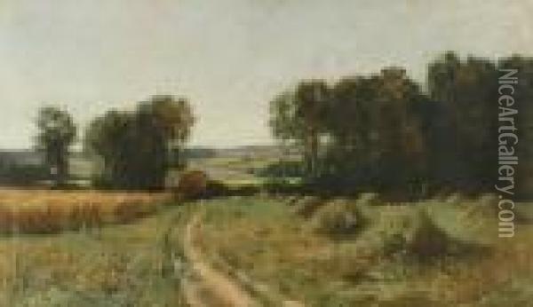 Country Road Oil Painting - Bruce Crane