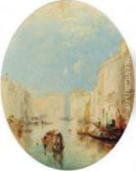 The Grand Canal, Venice Oil Painting - Thomas Creswick