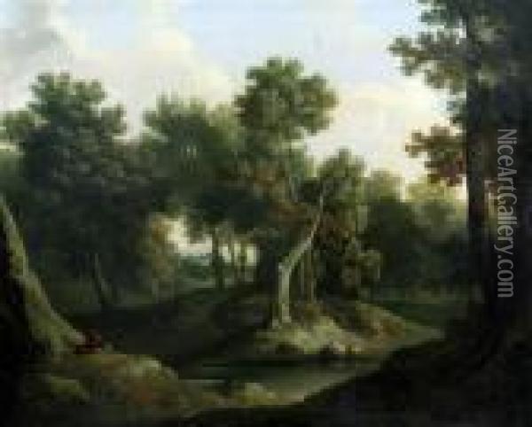 Wooded Landscape Oil Painting - John Crome