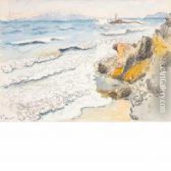 La Baie De Saint-clair Oil Painting - Henri Edmond Cross