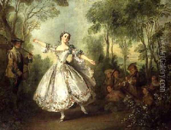 Mademoiselle de Camargo Dancing Oil Painting - Nicolas Lancret