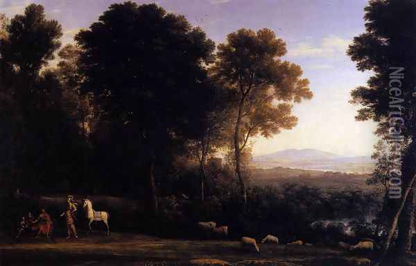 Erminia and the Shepherds 1666 Oil Painting - Claude Lorrain (Gellee)