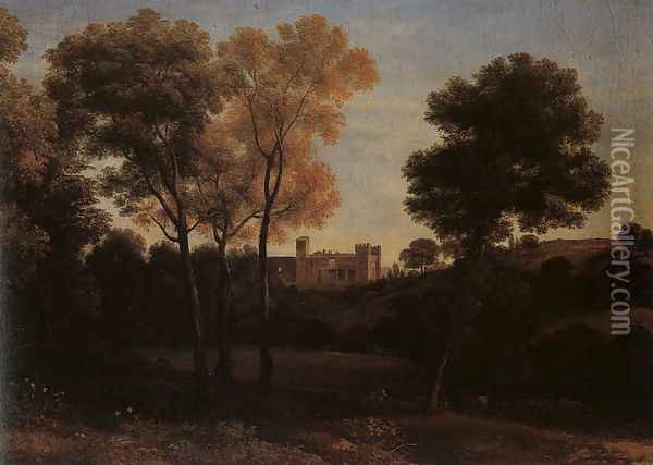 View of La Crescenza 1648-50 Oil Painting - Claude Lorrain (Gellee)
