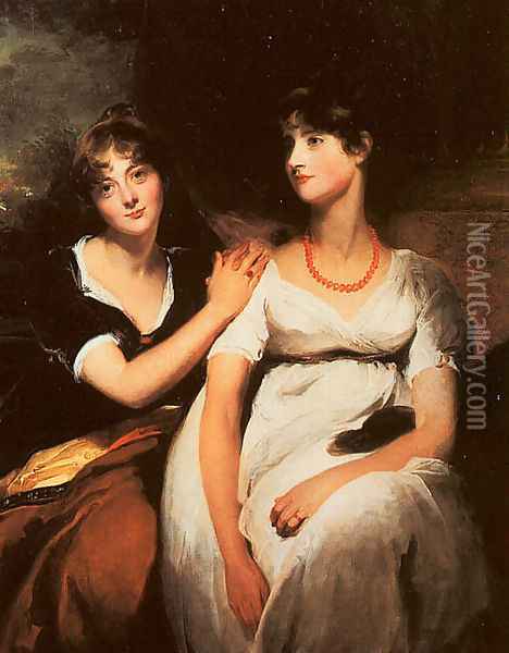 The Daughters of Colonel Thomas Carteret Hardy 1801 Oil Painting - Sir Thomas Lawrence