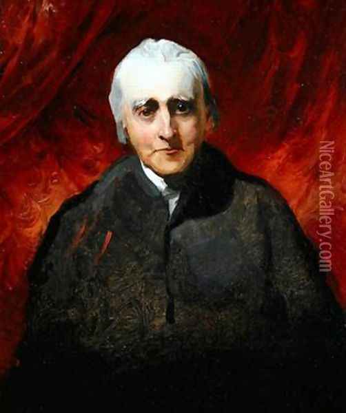 Portrait sketch of an elderly man Oil Painting - Sir Thomas Lawrence