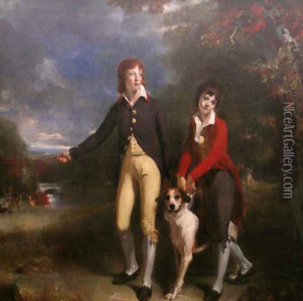 The Two Sons of the 1st Earl of Talbot Oil Painting - Sir Thomas Lawrence
