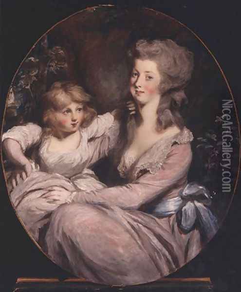 Peggy Shippen and daughter Oil Painting - Sir Thomas Lawrence