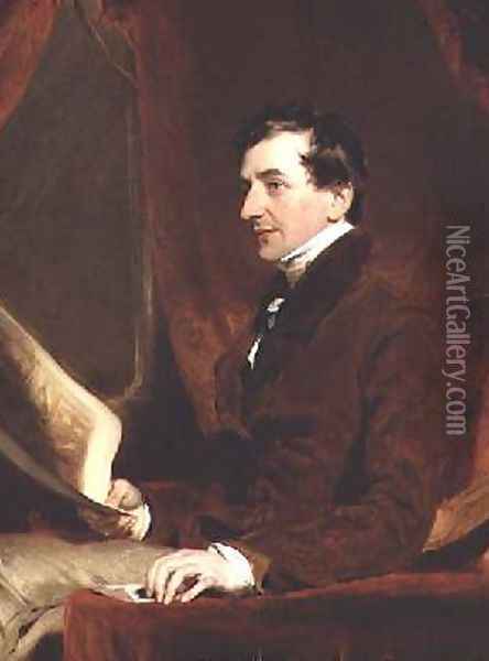Portrait of Samuel Woodburn Oil Painting - Sir Thomas Lawrence