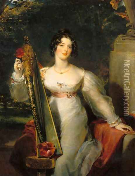 Portrait of Lady Elizabeth Conyngham Oil Painting - Sir Thomas Lawrence