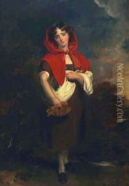 Emily Anderson Little Red Riding Hood Oil Painting - Sir Thomas Lawrence
